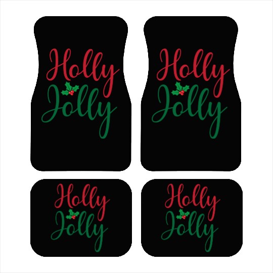 Christmas Holly Jolly Sticker Car Mats
