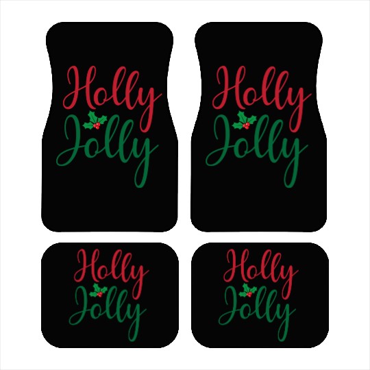 Christmas Holly Jolly Sticker Car Mats