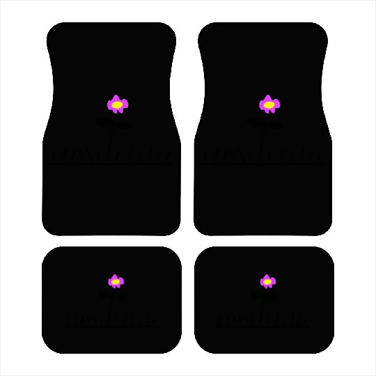 Pink Meadow Flower Spring Summer Grass Flowers Car Mats