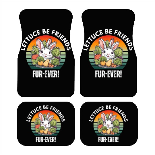 LETTUCE BE FRIENDS FUR-EVER Car Mats