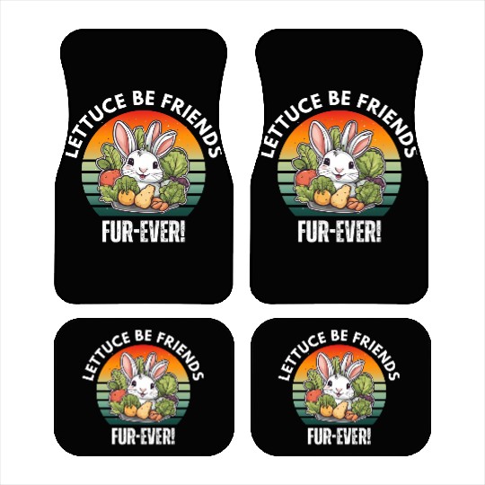LETTUCE BE FRIENDS FUR-EVER Car Mats