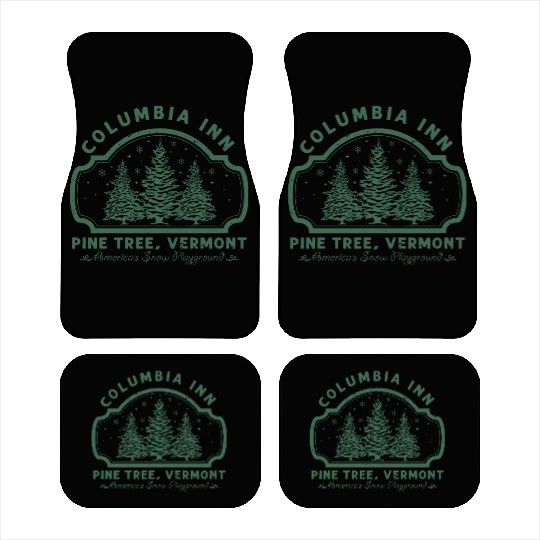 Columbia Inn Pine Tree Vermont White Christmas Car Mats