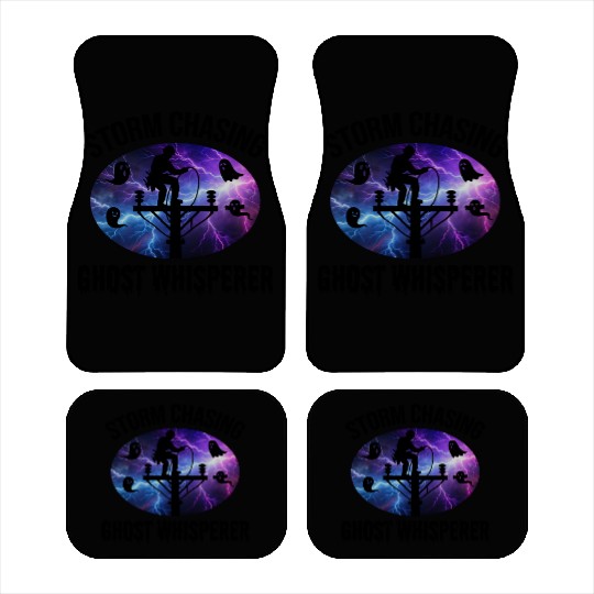 Storm Chasing Ghost Whisperer – Lineman Halloween Car Mats