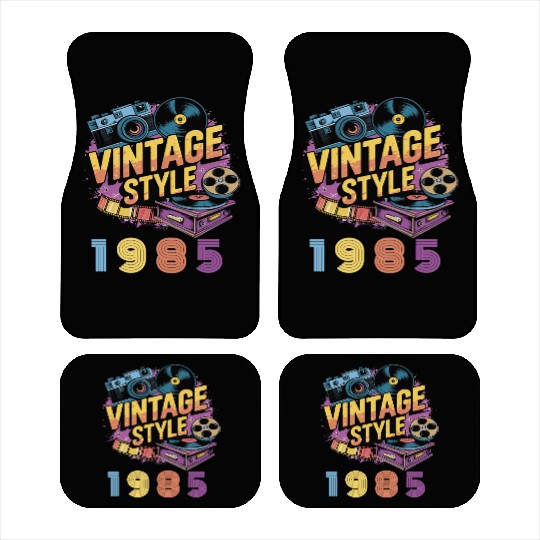 vintage style 1985 Car Mats
