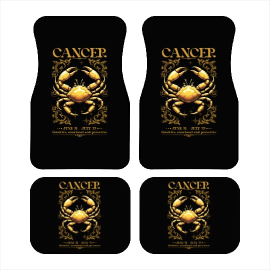 Cancer Zodiac Sign Car Mats