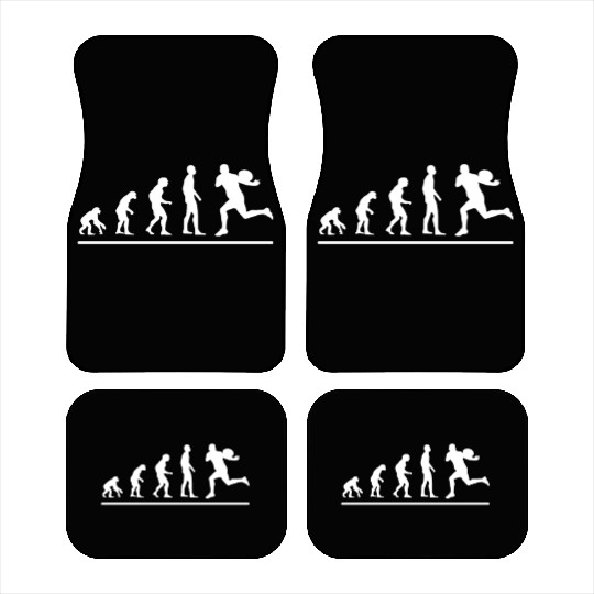 Rugby Player Evolution Funny Rugby Car Mats