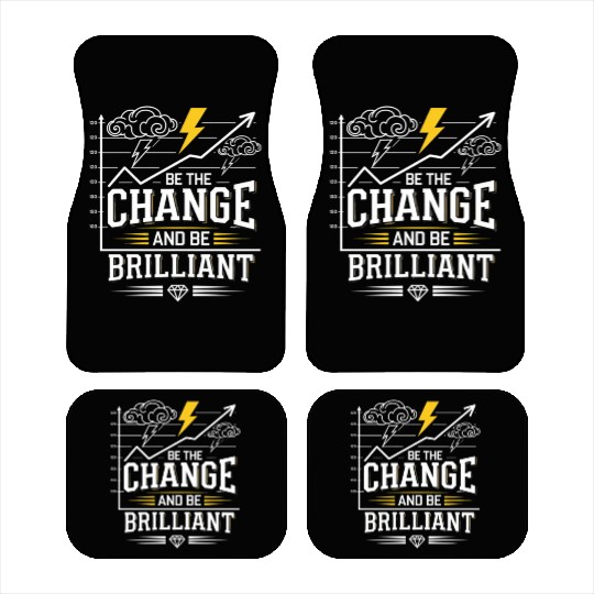 Be The Change and Be Brilliant Car Mats