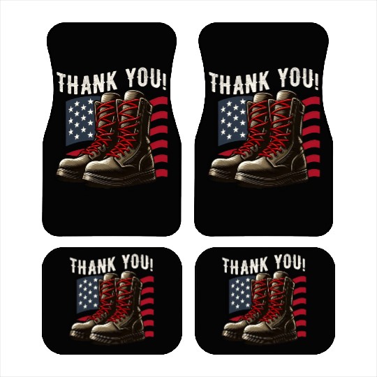 Thank You US Army Veterans Day Car Mats