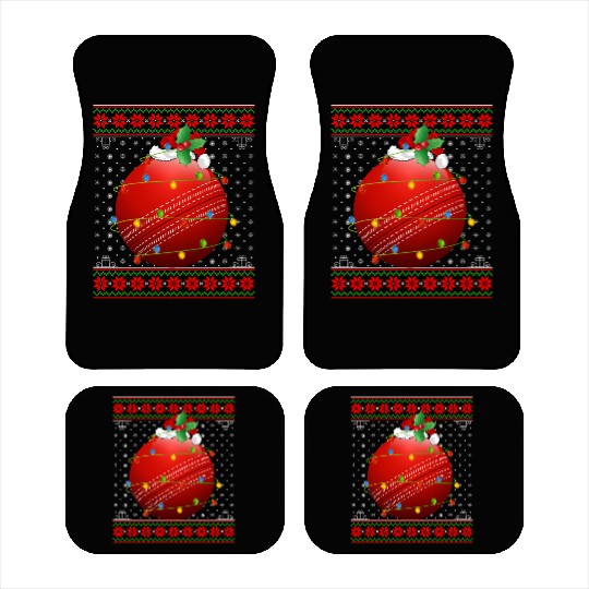 Cricket Player Christmas Car Mats