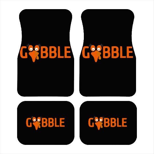 GOBBLE TURKEY PODIATRIST FUNNY THANKSGIVING Car Mats