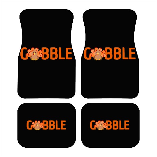 GOBBLE TURKEY PODIATRIST FUNNY THANKSGIVING Car Mats
