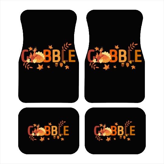 GOBBLE TURKEY PODIATRIST FUNNY THANKSGIVING Car Mats