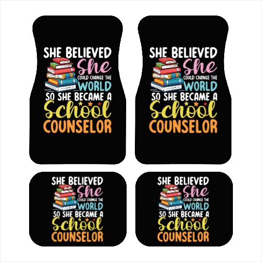 She Became A School Counselor for a School Car Mats