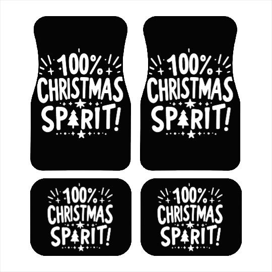 100% Christmas Spirit Car Mats