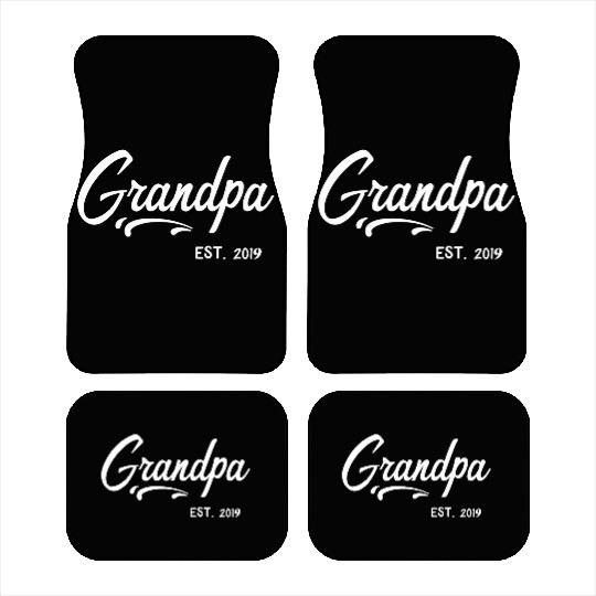 Grandparents Grandpa Established 2019 Grandfather Car Mats