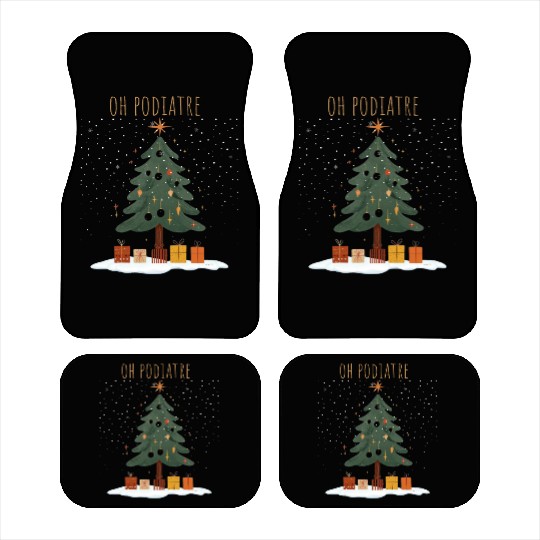 Oh Podiatree Funny Podiatry Christmas Staff Car Mats