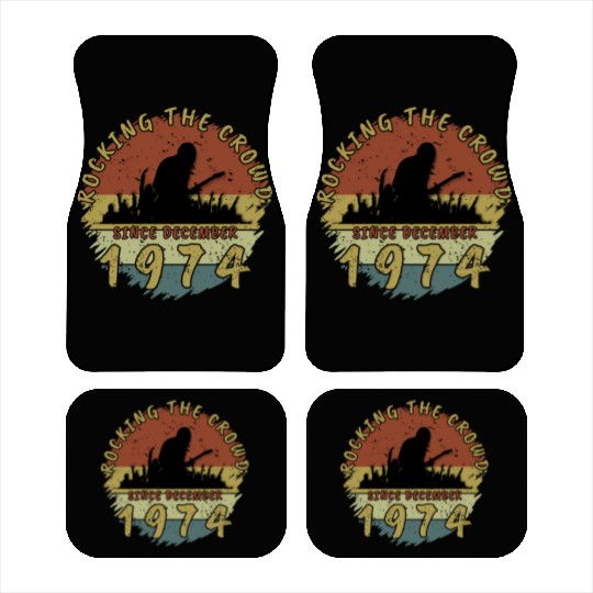 50th birthday Rocking this planet GIT 12/1974 Car Mats