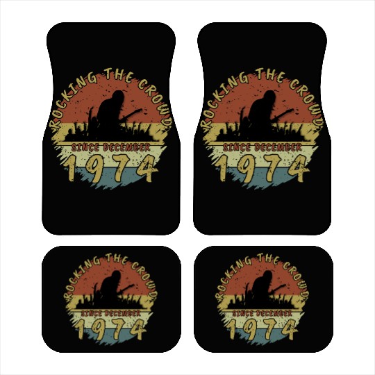 50th birthday Rocking this planet GIT 12/1974 Car Mats