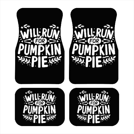 Will Run for Pumpkin Pie Car Mats