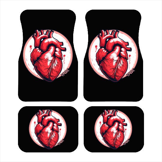 Anatomy of a Heart Car Mats