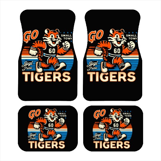 Small Town, Big Pride: Go Tigers! Car Mats