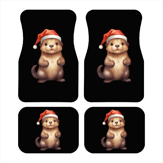 Christmas Merry Christmas For Gift Christmas Otter Car Mats