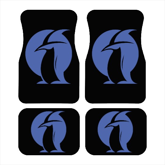 Penguin Witch Hat Silhouette Magical Creatures Car Mats