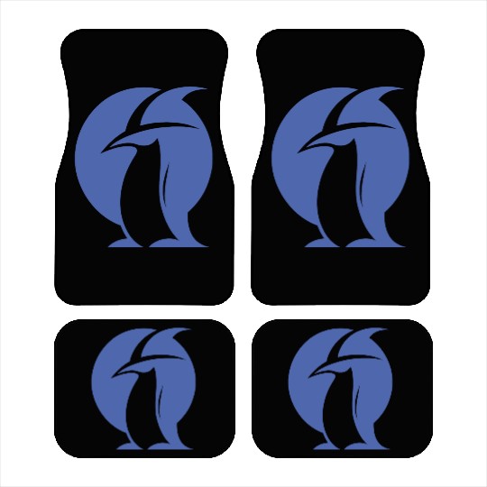 Penguin Witch Hat Silhouette Magical Creatures Car Mats