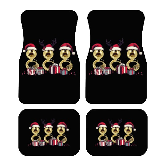 Sousaphone Christmas Orchestra Brass Band Car Mats
