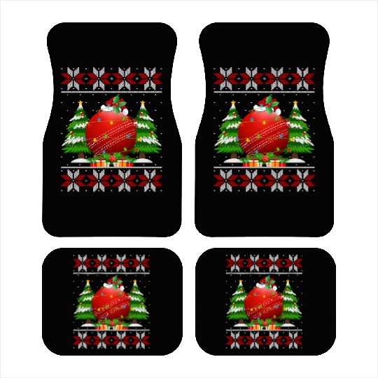 Cricket Ball Christmas Car Mats