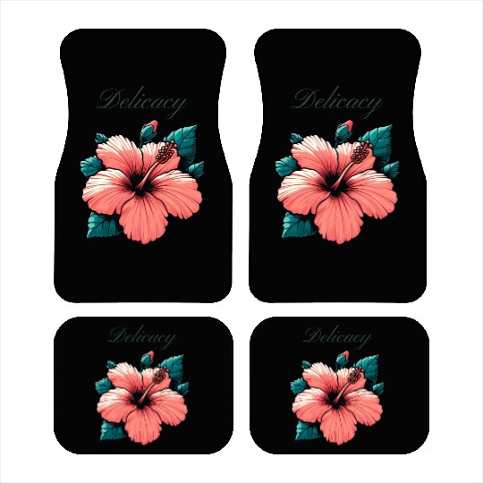 Hibiscus Grace: A Symbol of Delicacy and Elegance Car Mats