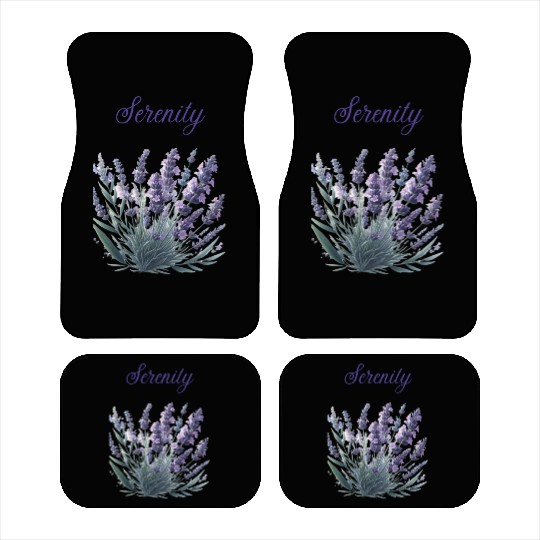Lavender Serenity: A Symbol of Peace Car Mats