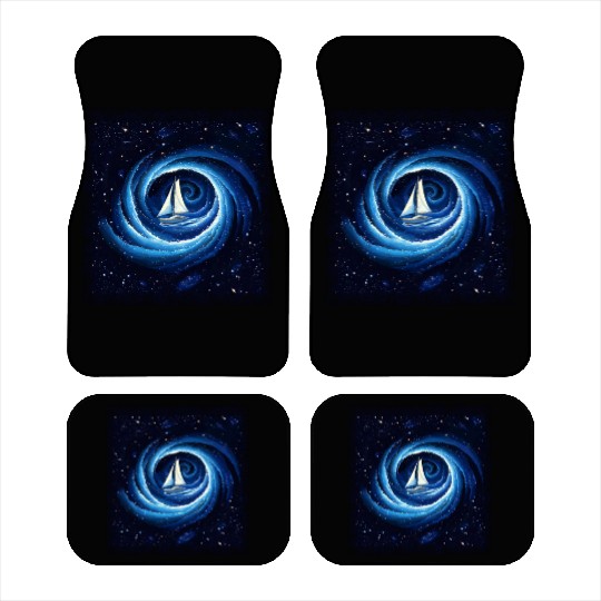 Sailboat Galaxy Milky Way Space Fantasy Car Mats