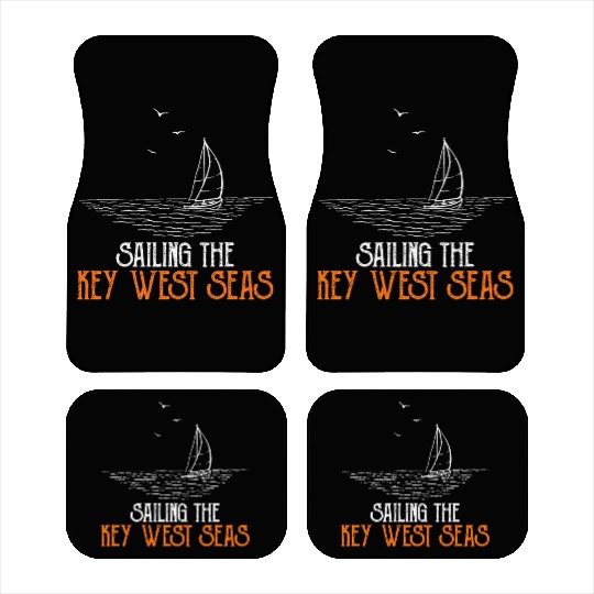 Florida SAILING THE KEY-WEST SEAS Florida Keys Car Mats