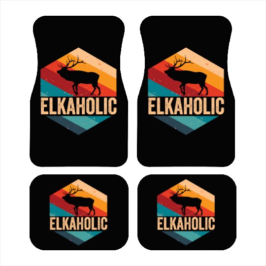 Elk Hunting Elkaholic Hunters Car Mats