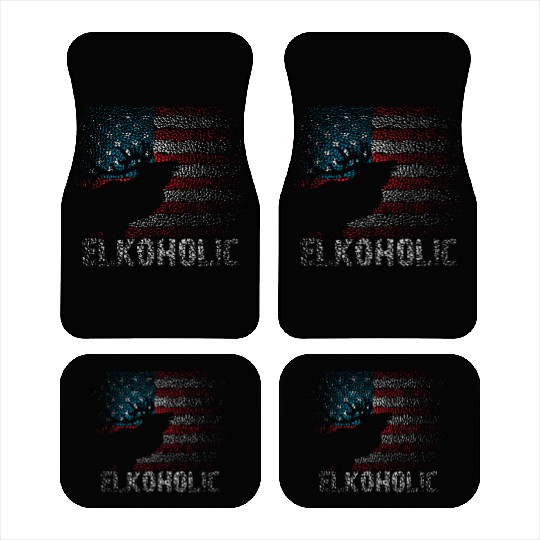 Elk Hunting Elkaholic Hunters Car Mats