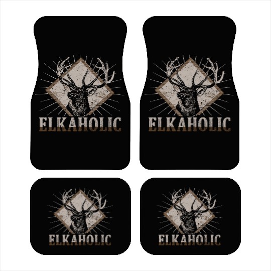 Elk Hunting Elkaholic Hunters Car Mats
