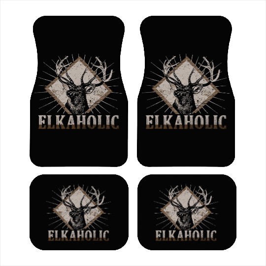 Elk Hunting Elkaholic Hunters Car Mats