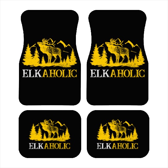 Elk Hunting Elkaholic Hunters Car Mats