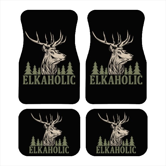 Elk Hunting Elkaholic Hunters Car Mats
