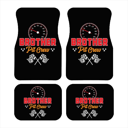 Race Car Birthday Racing Family Brother Pit Crew Car Mats
