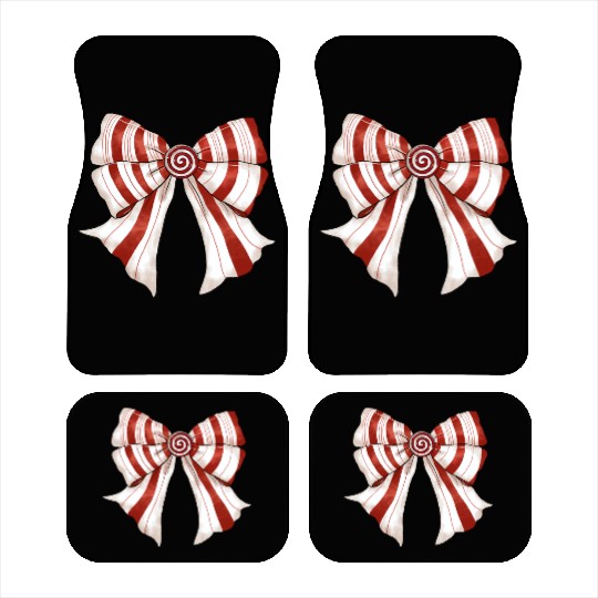 Christmas Coquette Bow, Cute Christmas Car Mats