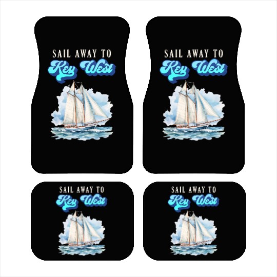 SAIL AWAY TO KEY-WEST Florida Keys Sunshine-State Car Mats