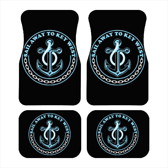 SAIL AWAY TO KEY-WEST Florida Keys Sunshine-State Car Mats