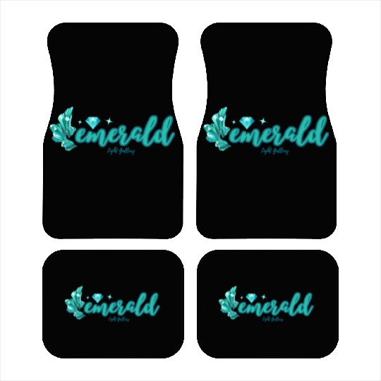 Emerald gemstone jewel Car Mats