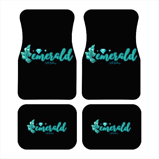 Emerald gemstone jewel Car Mats
