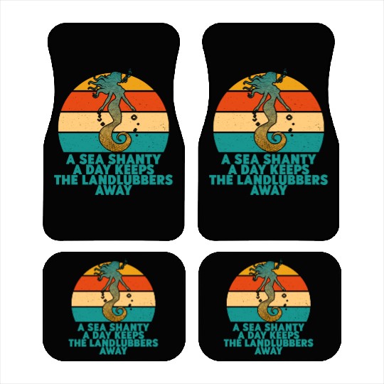 Sailor Meme Pirate Ship Ocean Sailing Car Mats