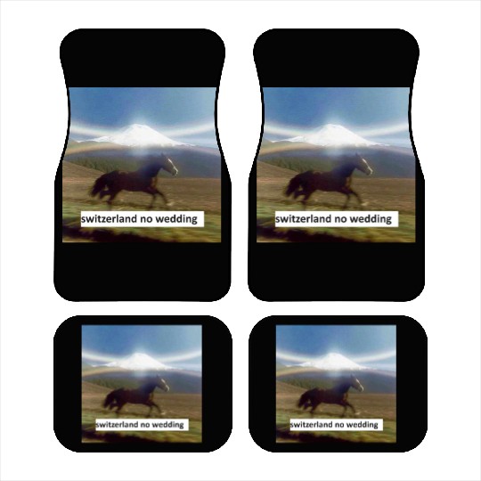 horse switzerland no wedding Car Mats