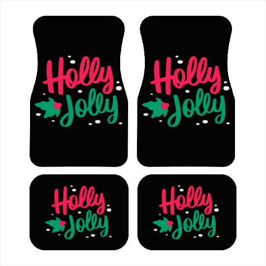 Christmas Holly Jolly Car Mats