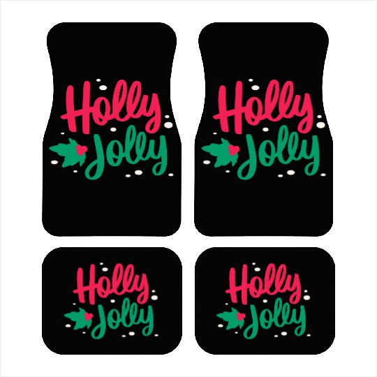 Christmas Holly Jolly Car Mats